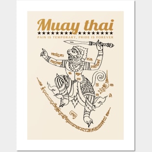 Muay Thai Tattoo Sak Yant Hanuman Posters and Art